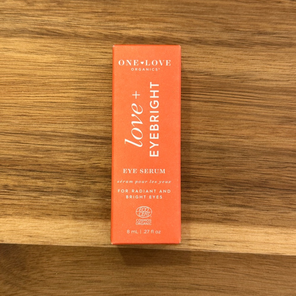 NIB One Love Organics Love + Eyebright Eye Serum